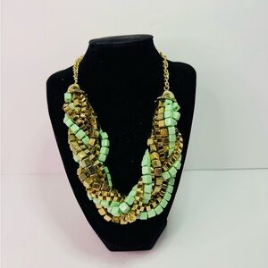 Chic Gold and Mint Necklace